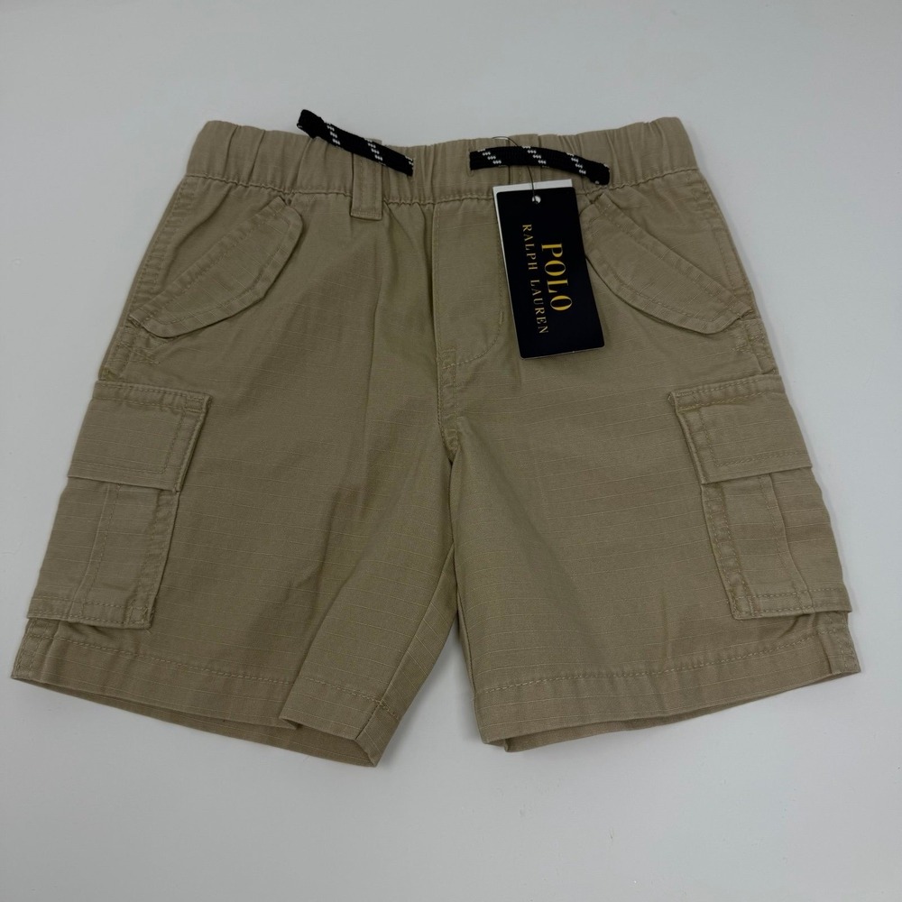 Polo Ralph Lauren Kids Cargo Shorts Beige size 3 NEW NWT